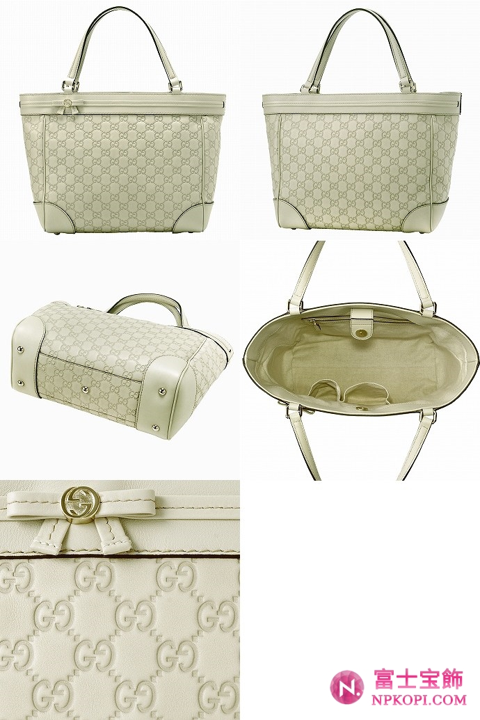 GUCCI/グッチ 2012年春夏MAYFAIRグッチシマGG柄ボウディテールミディアムトートバッグ 257061 AA61G 9022 